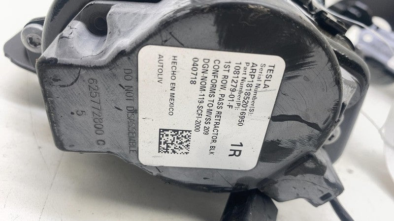106813001B ⭕ 2017-2023 Tesla Model 3 Front Right 1st Row Seat Belt & Retractor 1081279-01-F