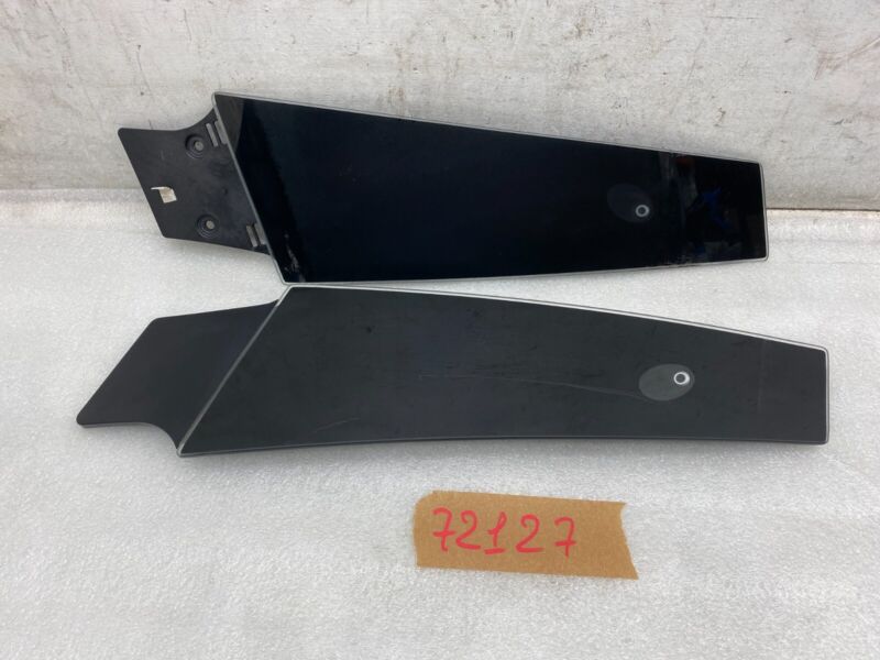 2016-2020 Tesla Model S MS PAIR Left & Right B-Pillar Glass Applique with Camera