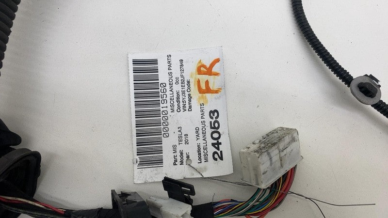⭕2017-2019 Tesla Model 3 M3 Front Right Door Wiring Harness Cable Wire