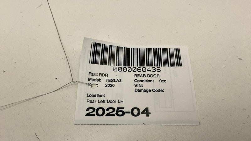 ⭕ 2017-2020 Tesla Model 3 M3 Rear Driver Side Door Shell Panel Left LH Assembly