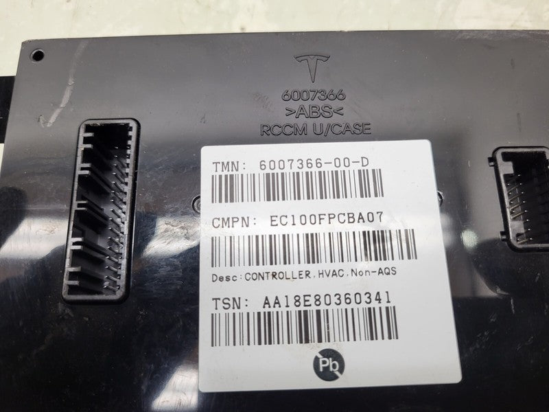 600736600D ⭕ 12-20 Model S X A/C Heater Climate Control HVAC Controller Module 6007366-00-D