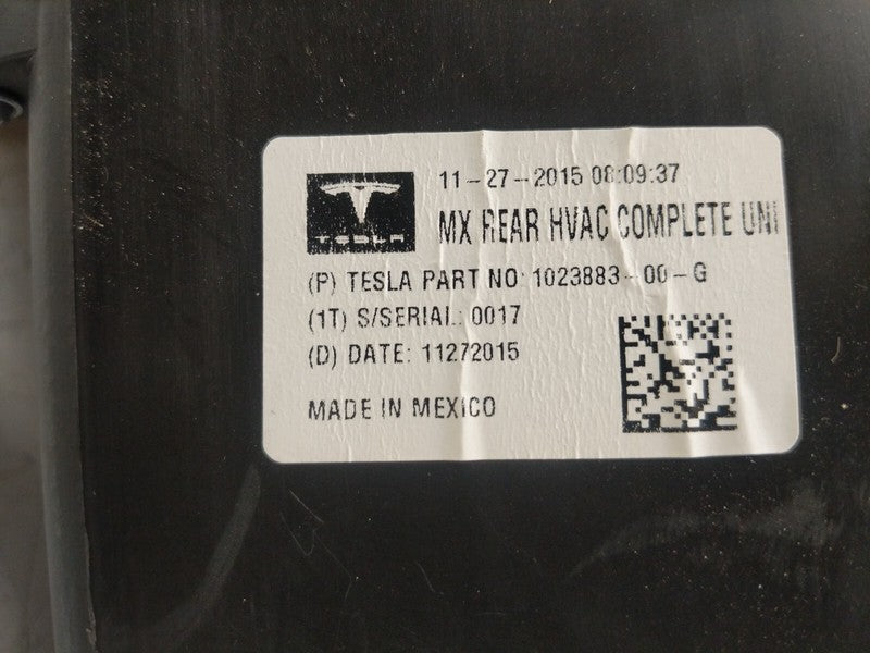 ⭕2016-2020 Tesla Model X Complete Rear Cabin HVAC w/ PTC Air Heater 10