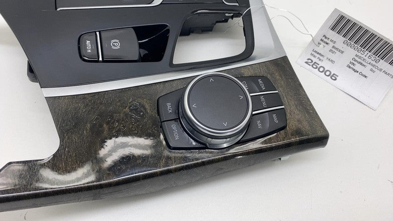 2021 BMW 530e B46X Center Console Gear Shifter Trim Bezel Media Switch