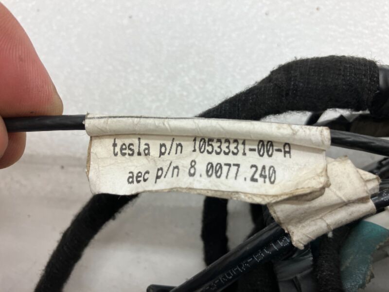 105333100A ⭕ 12-20 Model S Rear Trunk Tailgate Hatch Liftgate Wiring Harness 1053331-00-A