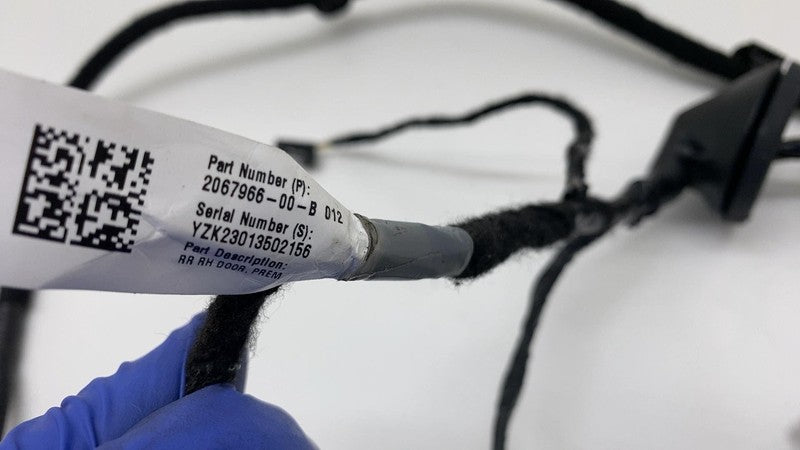 206796600B 2021-2023 Tesla Model 3 Rear Passenger Door Wiring Harness Cable Wire Loom Right