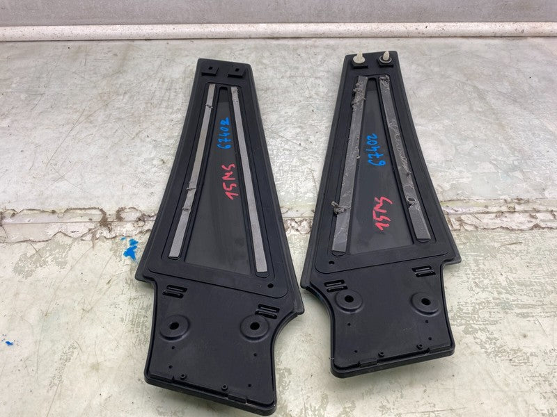14942 12-15 Model S Left & Right Side B-Pillar Molding Applique Glass Trim 14942/14941