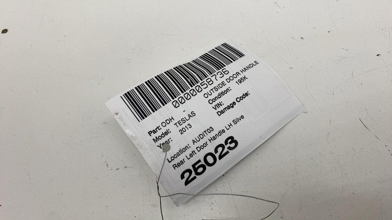 ⭕ 12-15 Model S Rear Driver Side Exterior Door Handle Outer Left LH Silver PMSS