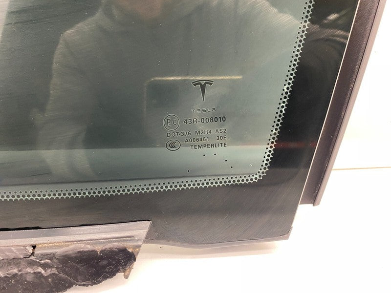 E6 43R-008010 ⭕ 2016-2021 Tesla Model S Rear Passenger Side Quarter Window Glass Right RH OEM