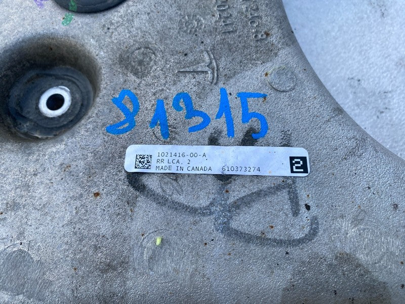 102141600A ⭕ 12-20 Model S Rear Driver Side Suspension Lower Control Arm Left 1021416-00-A