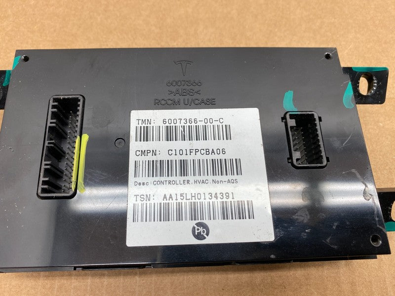 6007366 00 C ⭕ 12-20 Model S X A/C Heater Climate Control HVAC Controller Module 6007366-00-C