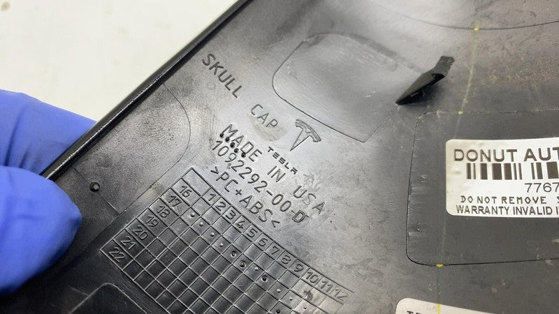 ⭕ 2017-2025 Model 3 Right Door Mirror Cover Skull Cap RH Black PBSB 10