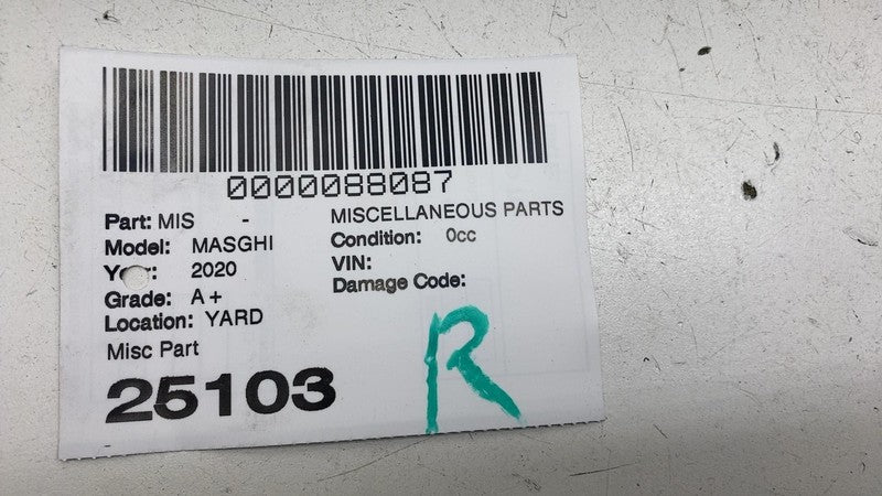 ⭕ 2014-2020 Maserati Ghibli Rear Right Door Quarter Molding Trim Cover