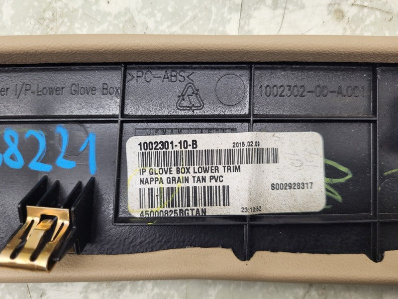 100230200A ⭕ 16-20 Model S Instrument Panel Lower Glove Box Compartment Trim 1002302-00-A