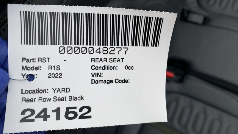2022 2023 2024 Rivian R1S Rear Left and Right 2nd Row Leather Seat Assembly