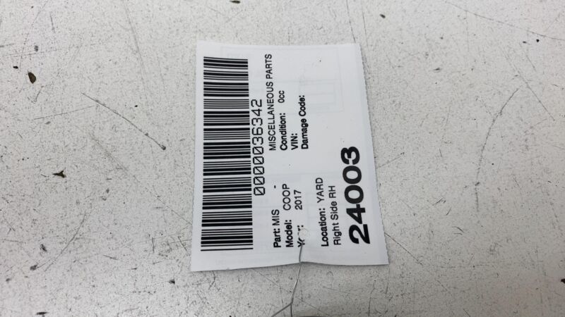 2014-2019 Mini Cooper S Front Passenger Side Seat Belt Retractor Right RH Assy