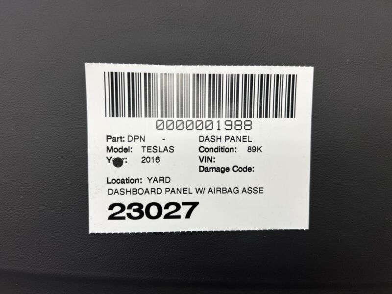 2012-2020 Tesla Model S Dashboard Instrument Panel Interior Dash Trim Cover OEM