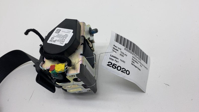 108128101F 17-23 Tesla Model 3 Rear Left = Right 2nd Row Seat Belt & Retractor 1081281-01-F