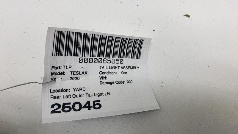 ⭕ 16-20 Model X MX Rear Driver Side Outer Taillight Tail Lamp Left 103