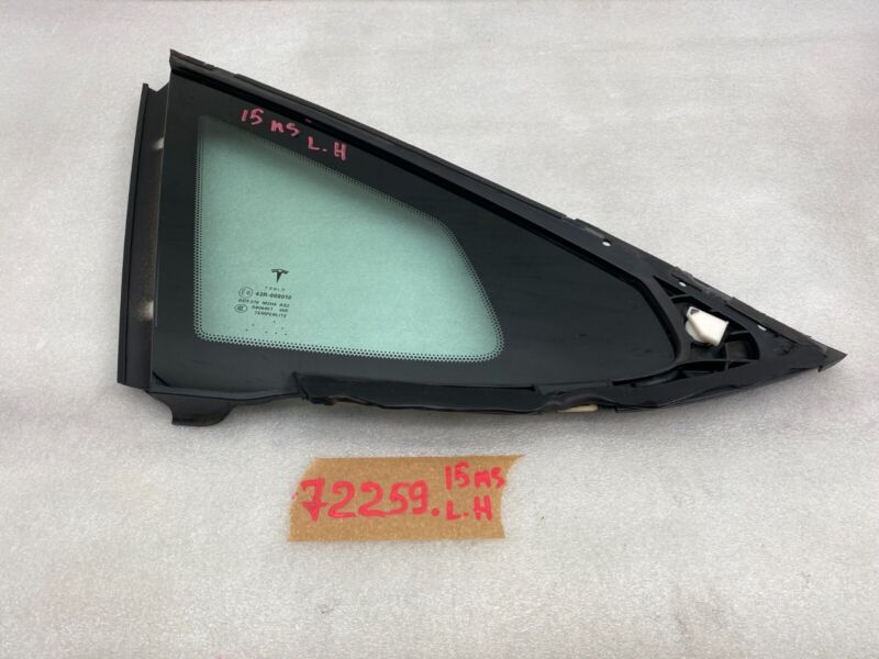 2012-2020 Tesla Model S Rear Driver Side Quarter Fixed Glass Left LH Assembly