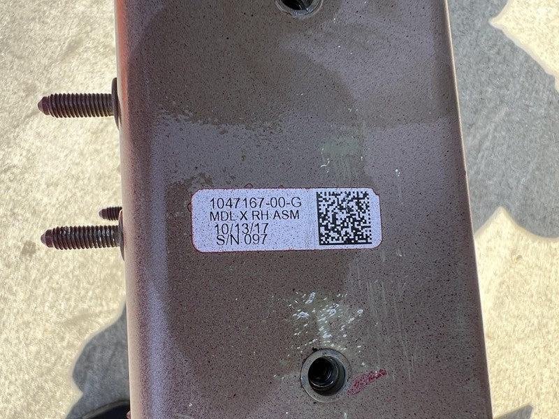 2016-2020 Tesla Model X Right A + B Pillar Door Frame & Quarter Structural Cut