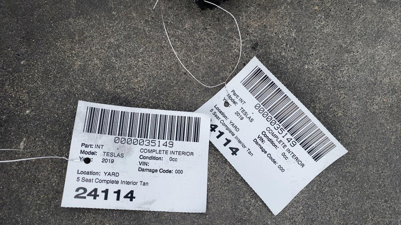 ⭕ 16-20 Tesla Model S Left & Right Front Bucket Seat + Rear 2nd Row Se