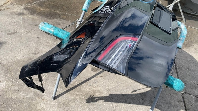⭕ 2017-2020 Tesla Model 3 M3 Rear Trunk Decklid Shell Panel Assembly Black PBSB