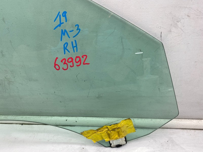 43R-004530 ⭕ 2017-2020 Tesla Model 3 Front Passenger Door Window Glass Right (Single Pane)
