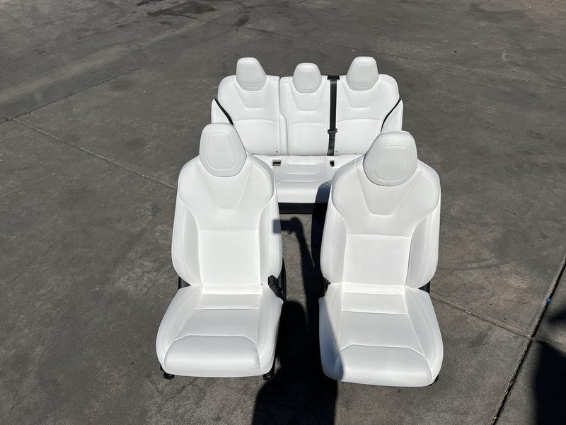 ⭕ 18-20 Tesla Model S Left & Right Front Bucket Seat + Rear 2nd Row Se