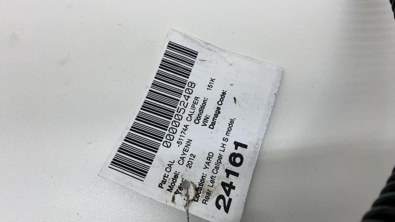 7P0 615 423 2011-2018 Porsche Cayenne Rear Driver Side Caliper w/ Brake Hose Line Left LH