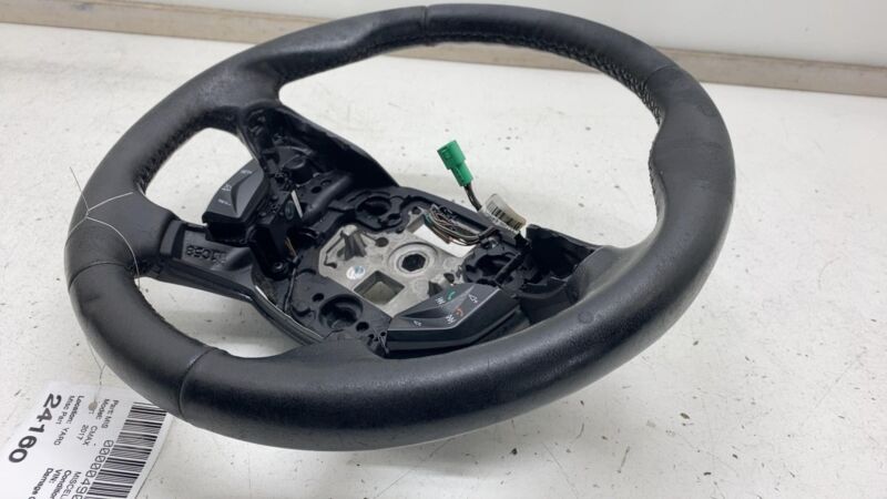 2013-2018 Ford C-Max Front Driver Steering Wheel Leather Black w/ Control Switch