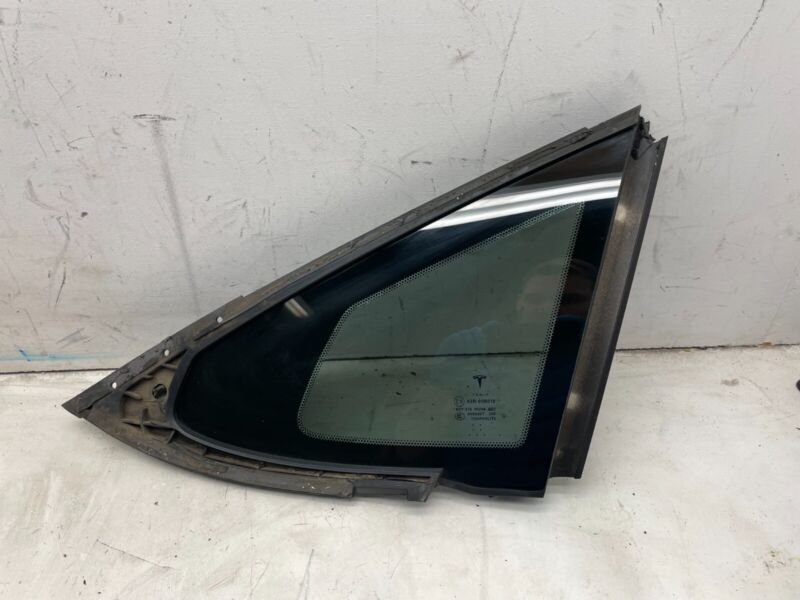 2012-2021 Tesla Model S MS Rear Left Side Quarter Window Glass 43R-008010 OEM
