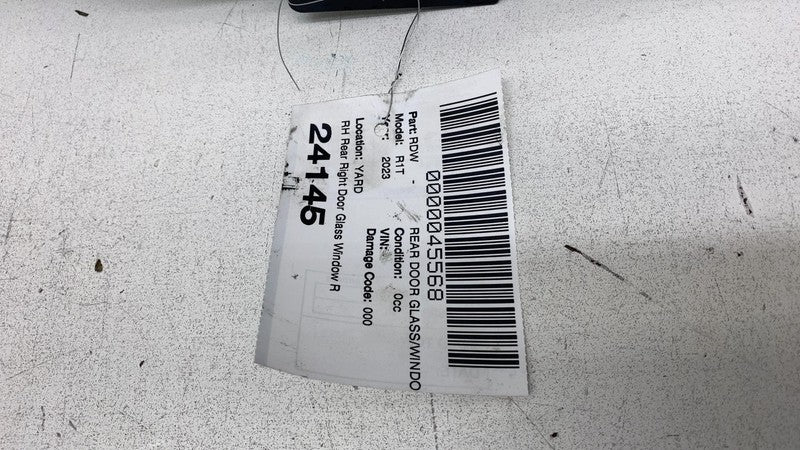 E2 43R-0115131 ⭕ 2022 2023 2024 Rivian R1T Rear Passenger Side Door Glass Window Right RH OEM