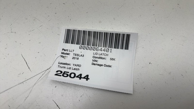 109230800D ⭕ 2017-2023 Tesla Model 3 M3 Rear Tailgate Trunk Lid Lock Latch OEM 1092308-00-D