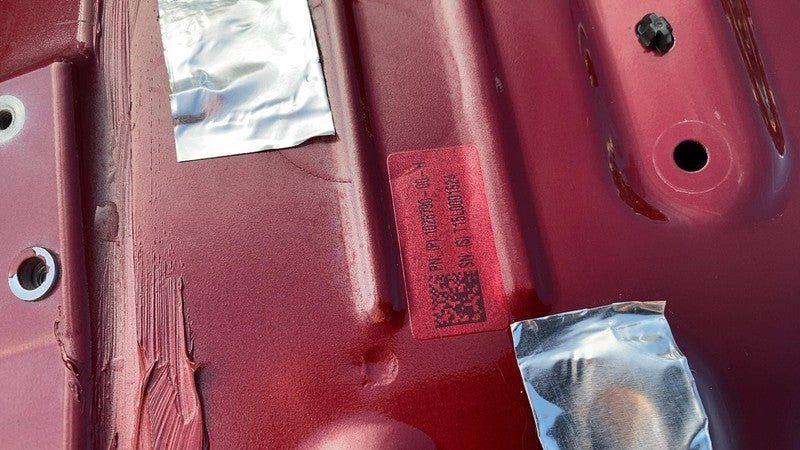 ⭕ 2016-2020 Tesla Model X Rear Driver Side Falcon Door Shell Panel Left Red PPSR