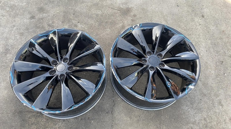 2012 2013 2014 2015 Tesla Model S PAIR of 21" Alloy Wheel Rim 21x8.5J