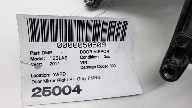 104131800A 2012-2020 Tesla Model S Front Right Exterior Rear View Door Mirror RH Gray PMNG