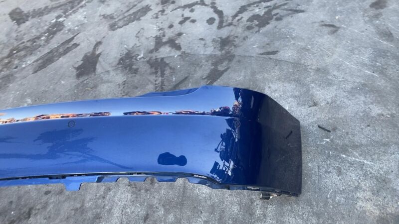 600817900E 2012-2015 Tesla Model S MS Rear Bumper Cover w/ Park Sensor & Harness Blue PPSB