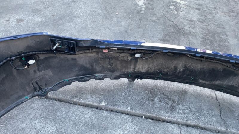 600817900E 2012-2015 Tesla Model S MS Rear Bumper Cover w/ Park Sensor & Harness Blue PPSB