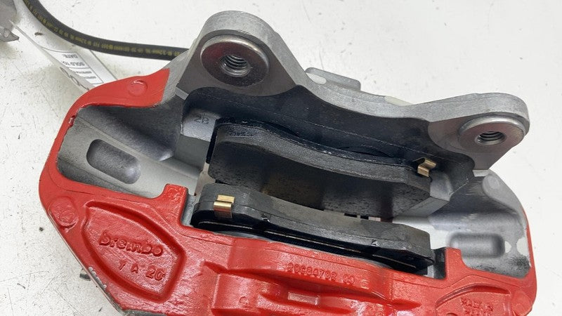 ⭕ 20-23 Tesla Model Y Front Passenger Side Caliper Red w/ Brake Hose L