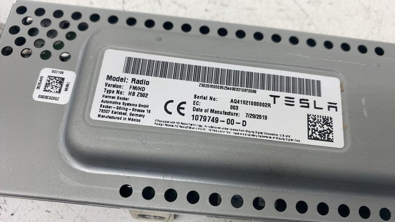 107974900D ⭕ 2017-2023 Tesla Model 3 Harman Becker Radio FM/HD Receiver Module 1079749-00-D