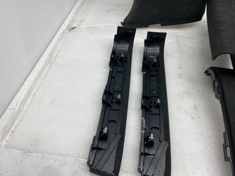 105154704C ⭕ 2016-2020 Tesla Model X SET of Ceiling Headliner Sun Visor Upper A + B Pillar