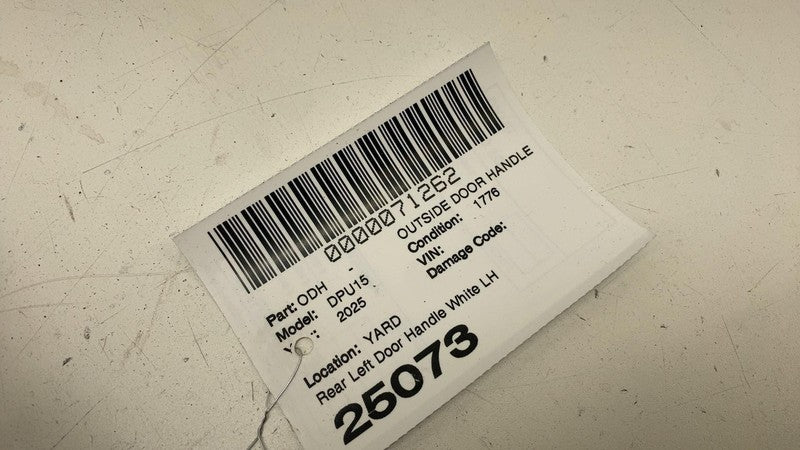 68569671AA ⭕ 2019-2025 Ram 1500 Rear Left Exterior Door Handle Outer w/ Actuator LH White