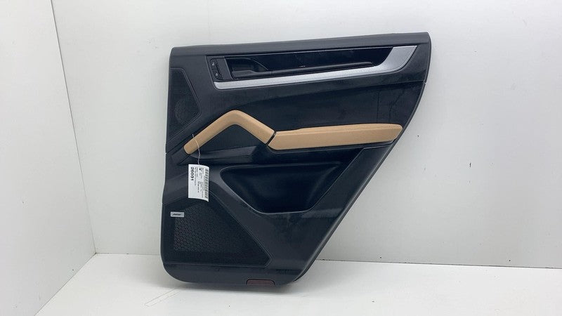 ⭕ 2019-2024 Porsche Cayenne Rear Driver Side Door Panel Trim Cover Black Left LH