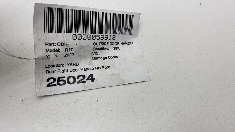 PT00002455-J 22-24 Rivian R1T Front or Rear Right Door Handle Forest Green EXP006 PT00002455J