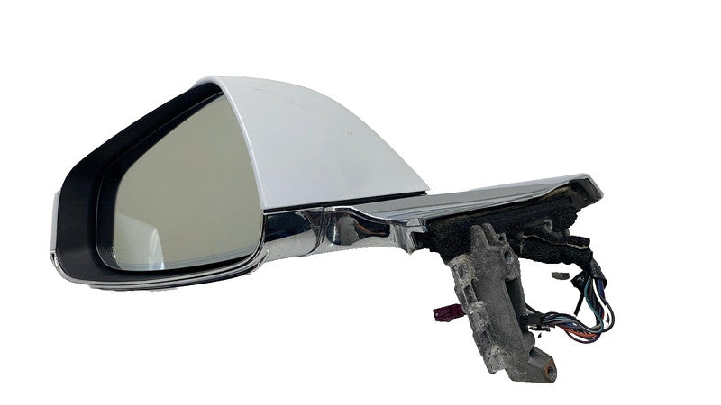 ⭕ 2012-2015 Tesla Model S Exterior Rear View Door Mirror Left White 60