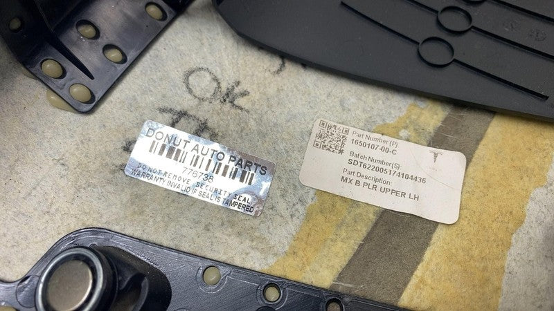 ⭕ 2021-2025 Tesla Model X Left Side Upper and Lower B-Pillar Trim 1623