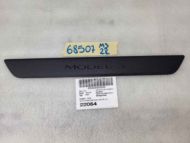 150476300C ⭕17-23 Model 3 Front Left or Right Lower Door Sill Scuff Plate Trim 1504763-00-C