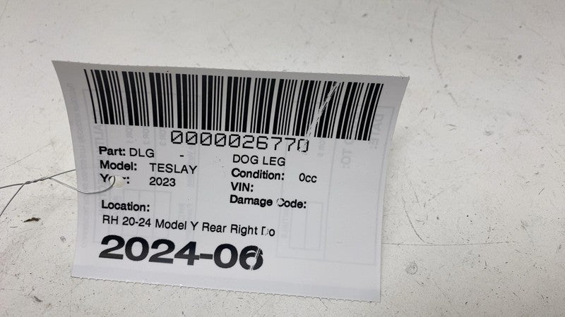 ⭕ 20-24 Tesla Model Y Rear Right Quarter Panel Outer Skin Bottom Dog Leg (NEW)