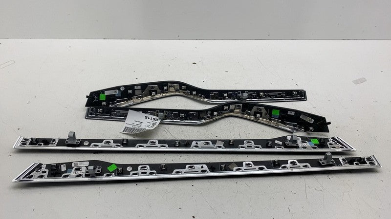 ⭕ 16-20 Model X Front & Rear Door Trim Decor Carbon 1035812-11-B / 103