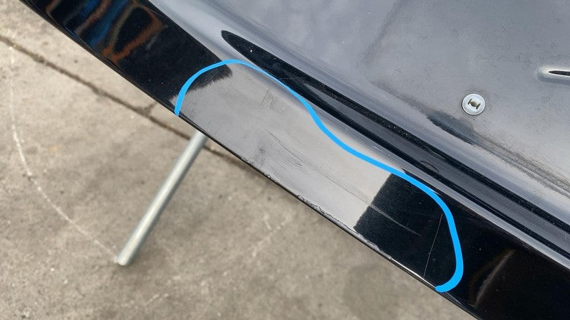 E6 43R-000319 2012-2015 Tesla Model S Rear Tailgate Hatch Panel w/ Liftgate Glass Black - PBSB
